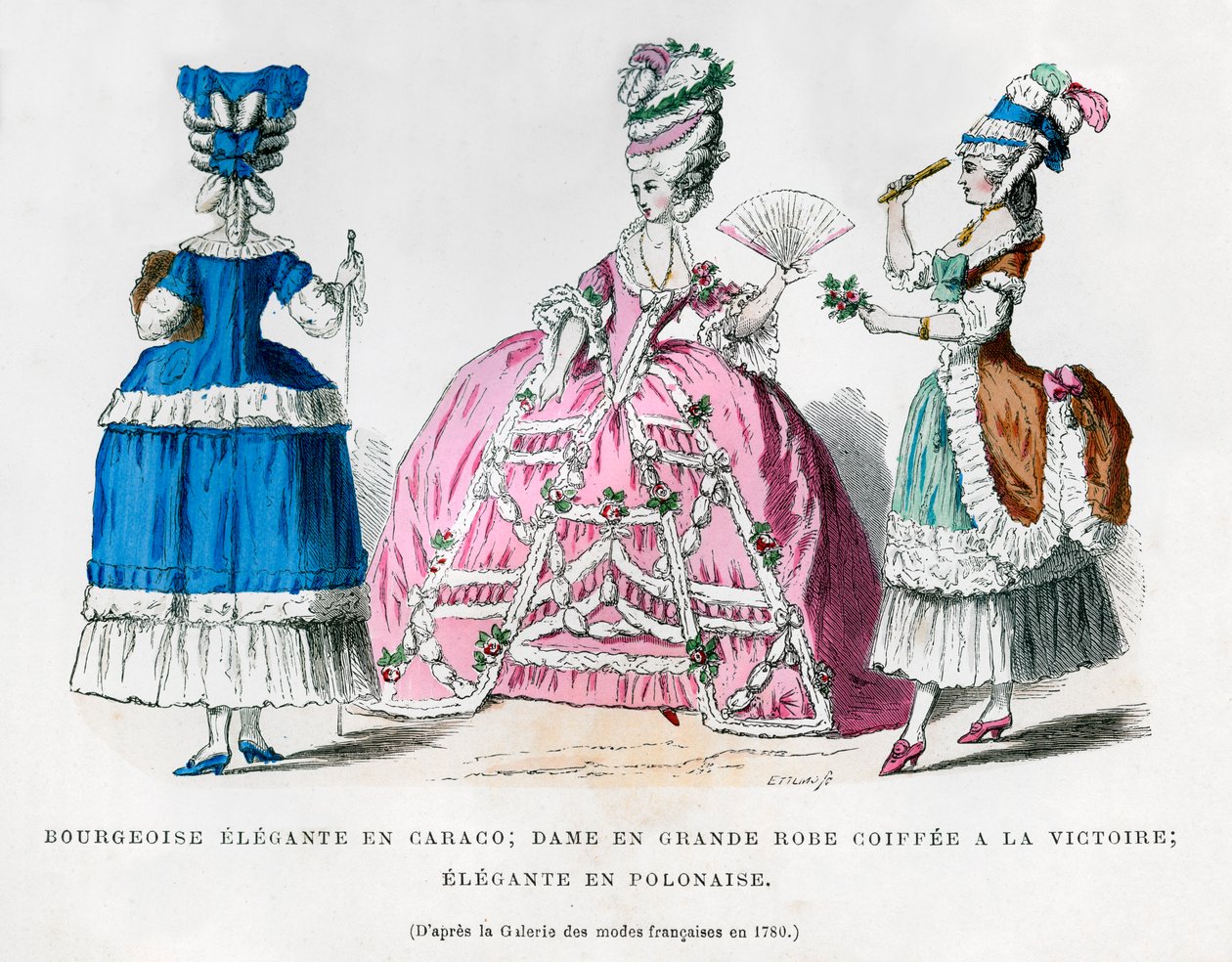 Francia női divat, 1780 1882-1884 alkotó: Unbekannt