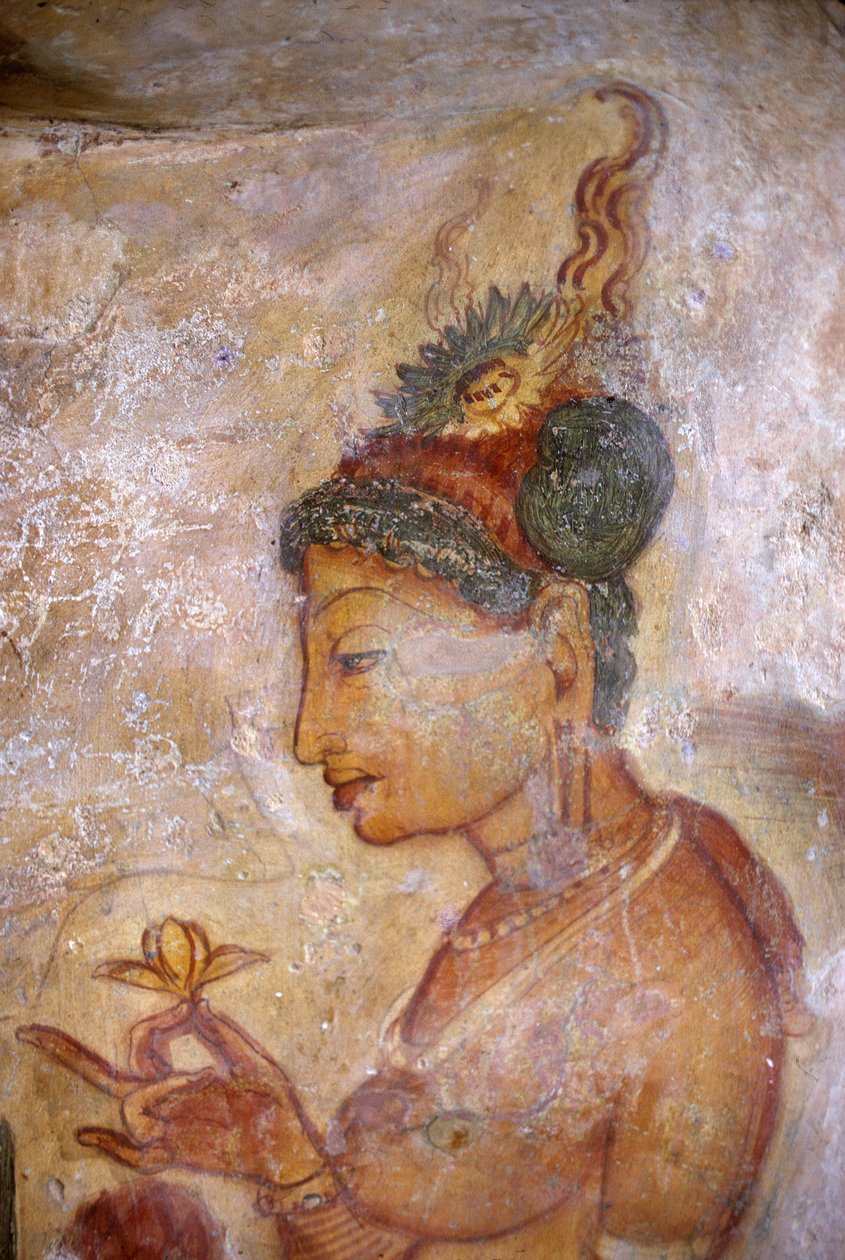 Freskó / Ladies of Sigiriya / Sri Lanka alkotó: Unbekannt