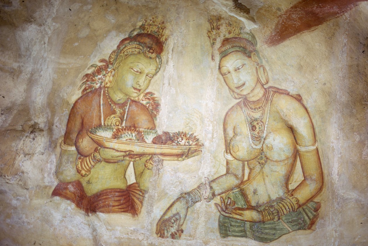 Freskó / Ladies of Sigiriya / Sri Lanka alkotó: Unbekannt