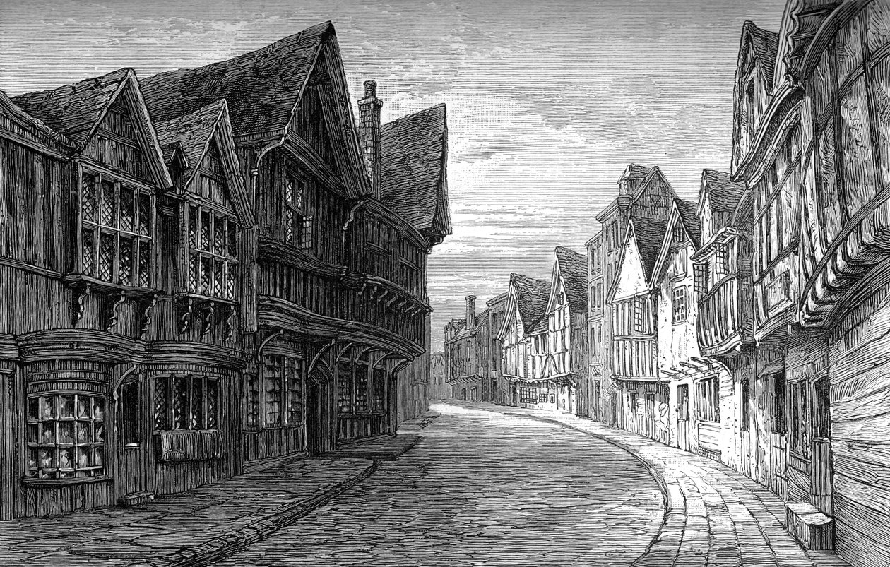 Friars Street, Worcester, 1893 alkotó: Unbekannt