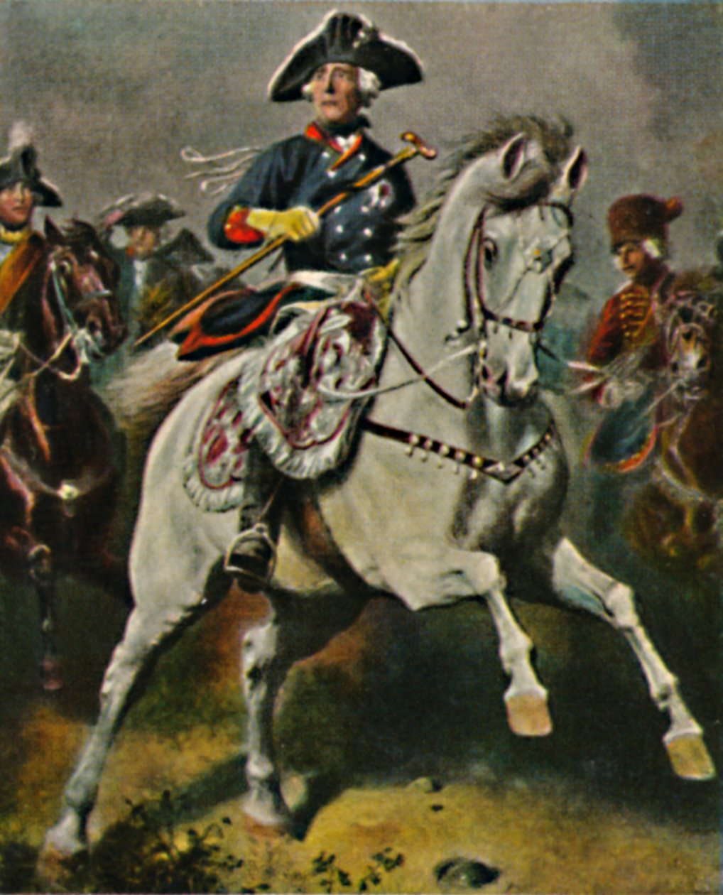 Nagy Frigyes 1712-1786 harci királyként. - Camphausen festménye, 1934. alkotó: Unbekannt