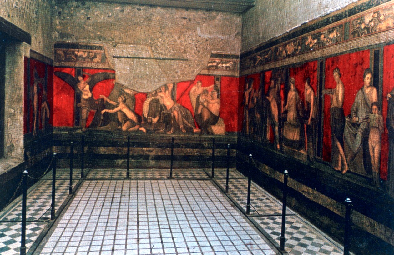 A misztériumok villájának fríze, Pompei alkotó: Unbekannt