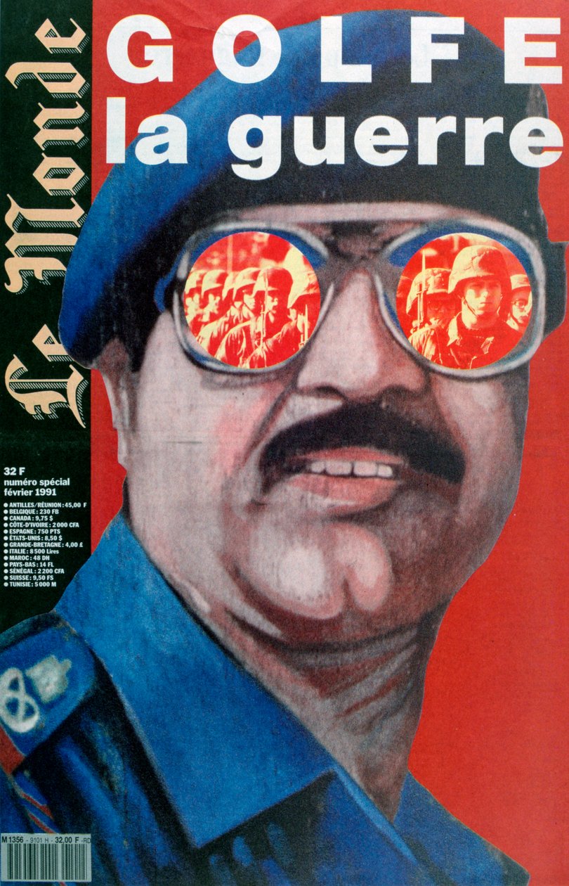 A Le Monde címlapja, 1991. február alkotó: Unbekannt
