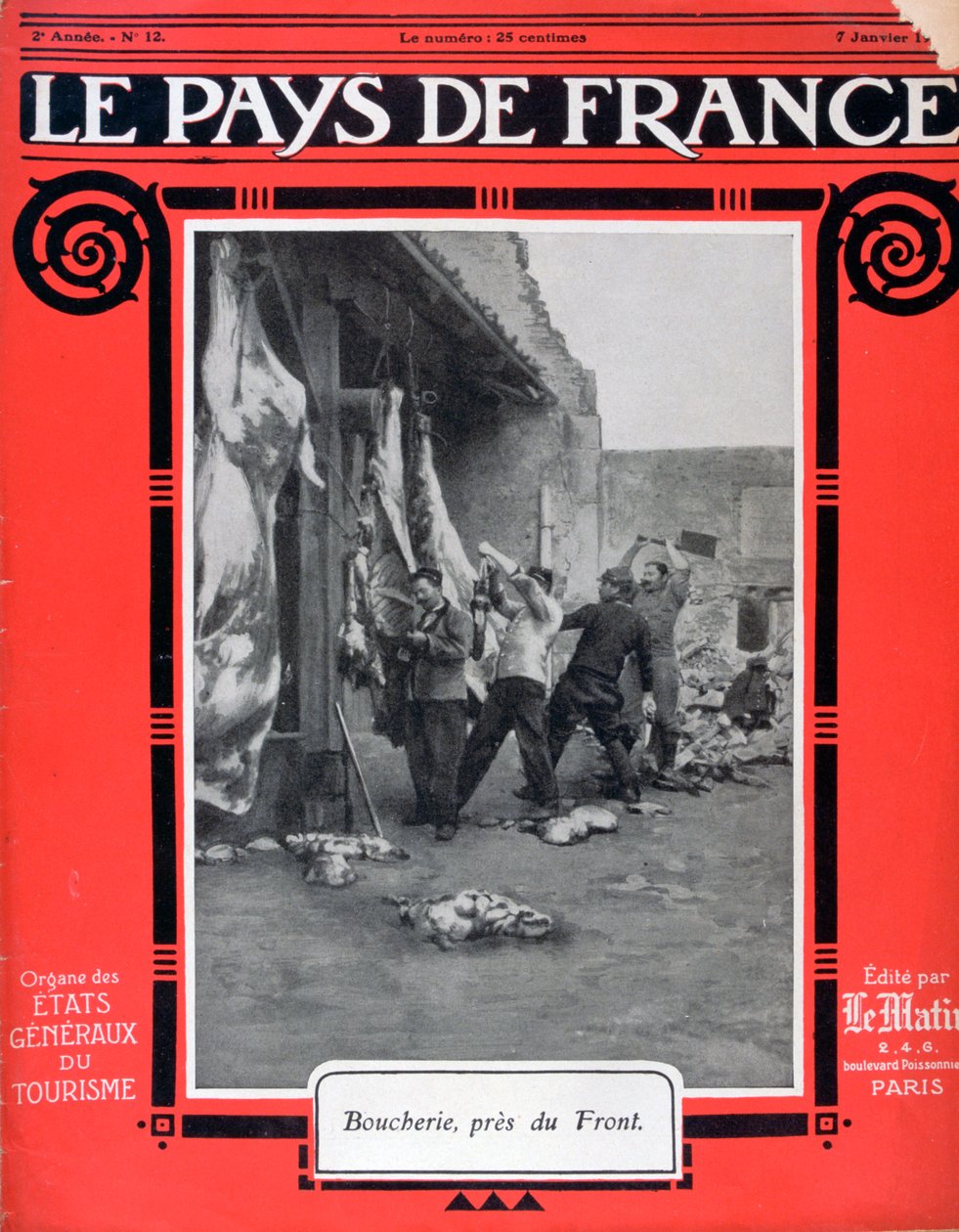 A Le Pays de France címlapja, 1915. január 7 alkotó: Unbekannt