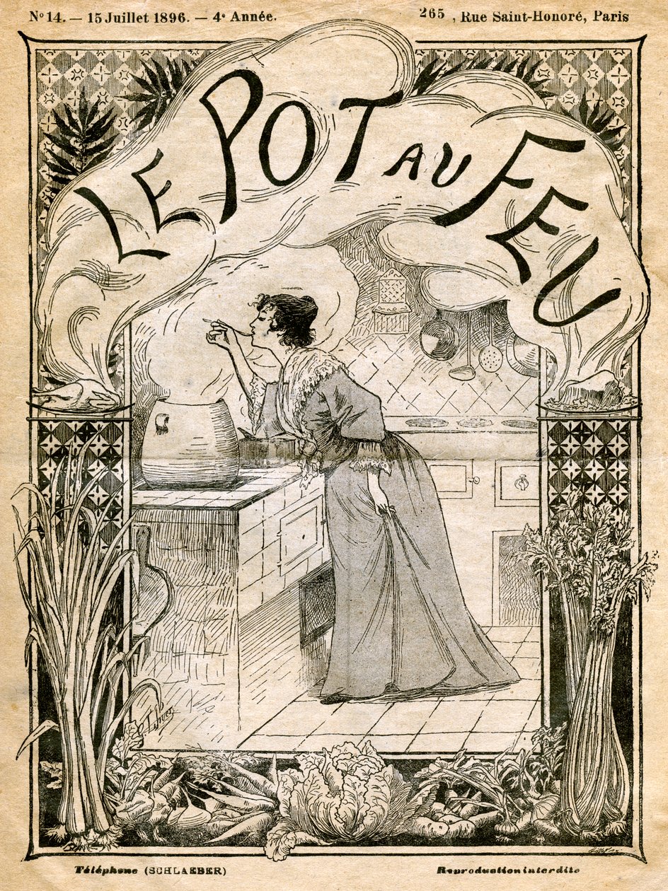 A Le Pot au Feu első borítója, 1896. július 15 alkotó: Unbekannt