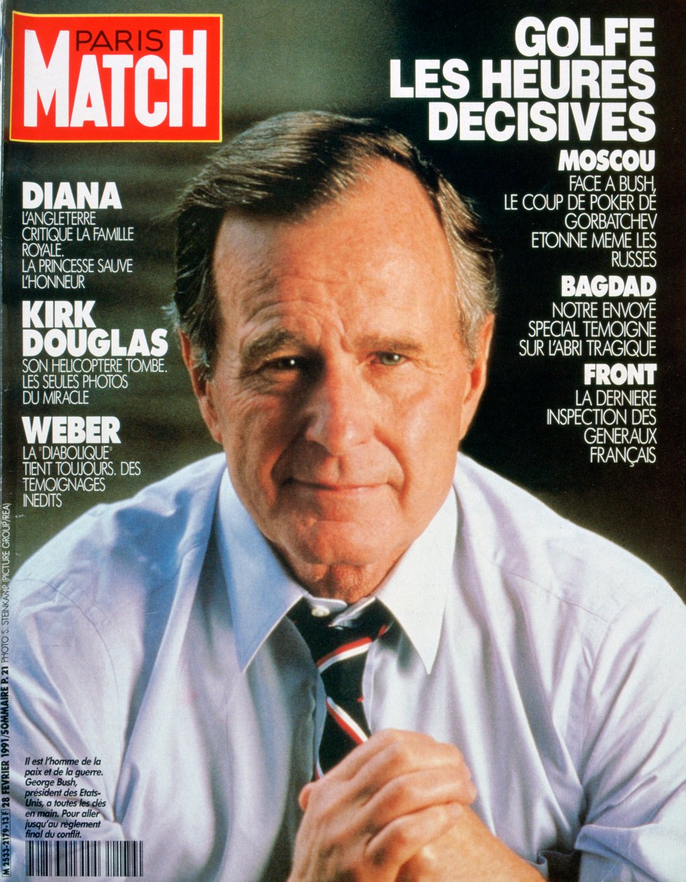 A Paris Match címlapja, 1991. február alkotó: Unbekannt