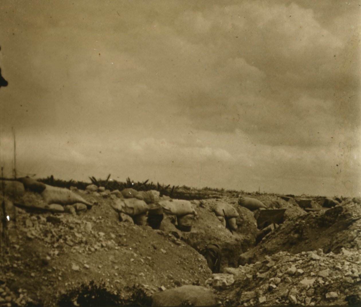 Frontvonal, Jonchery, Észak-Franciaország, c1914-c1918 alkotó: Unbekannt