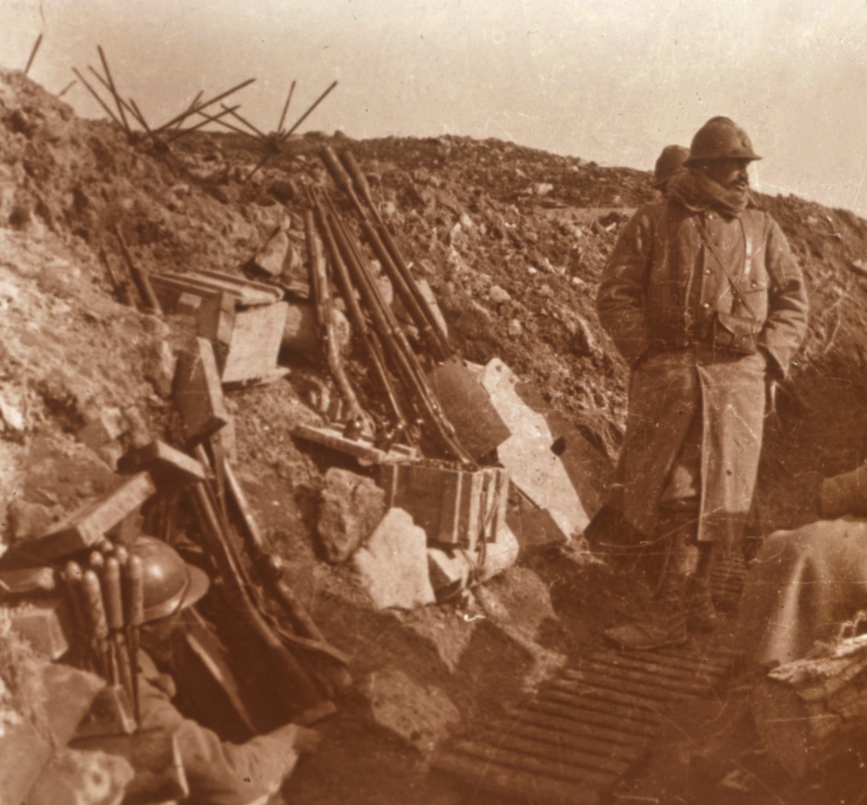 Frontvonal, Vauquois, Észak-Franciaország, c1914-c1918 alkotó: Unbekannt