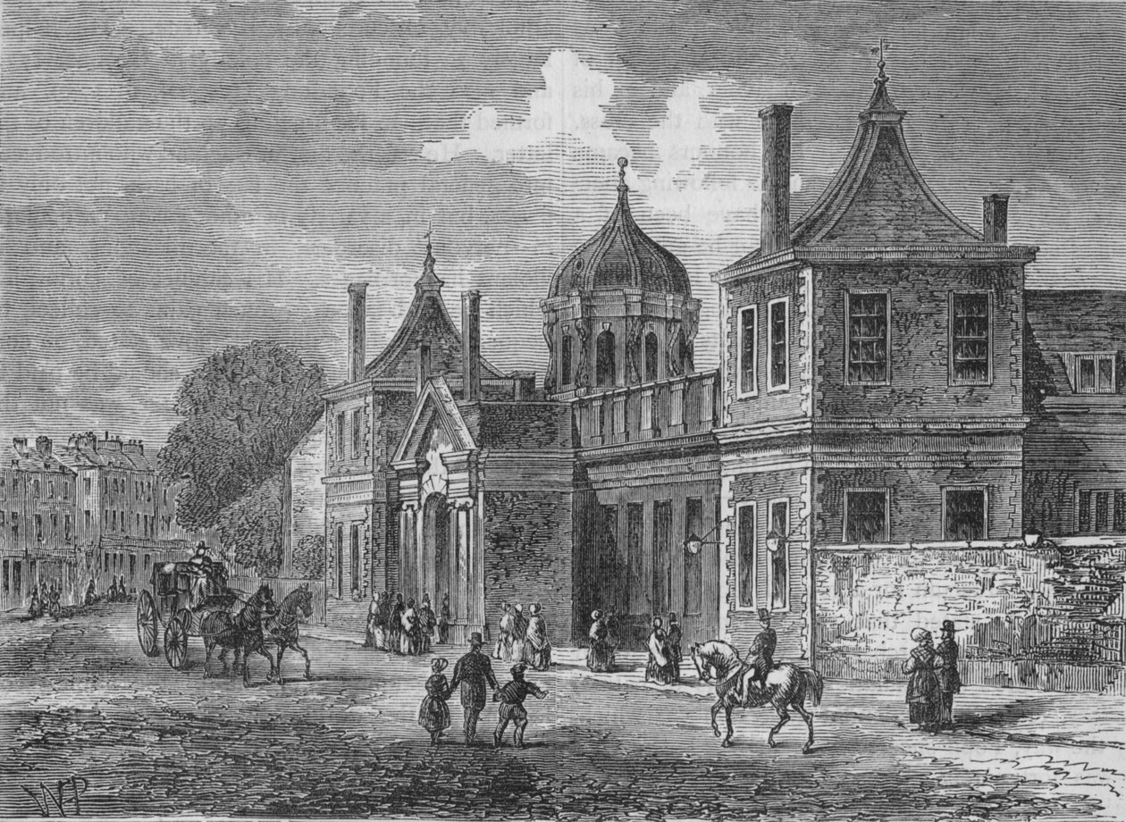 Montagu House front of the Great Russell Street, Bloomsbury, London, 1830 1878 alkotó: Unbekannt