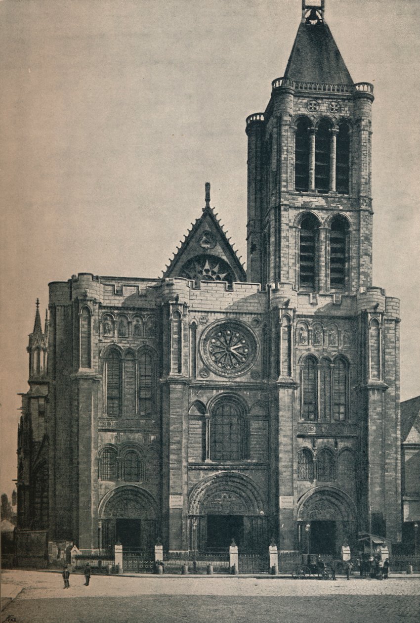 Front of the Abbey Church of Saint Denis, The Burial Place of the French Kings, c1906, 1907 alkotó: Unbekannt