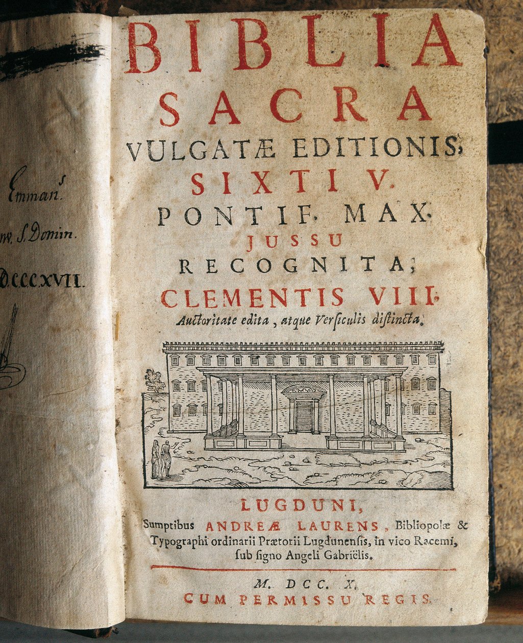 V. Sixtus Szent Bibliájának előképe (1520-1590) alkotó: Unbekannt
