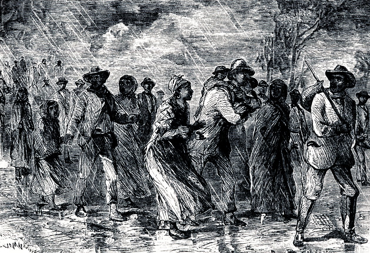 Menekülő rabszolgák Marylandből Delaware-be a földalatti vasúton keresztül, 1850-1851 alkotó: Unbekannt