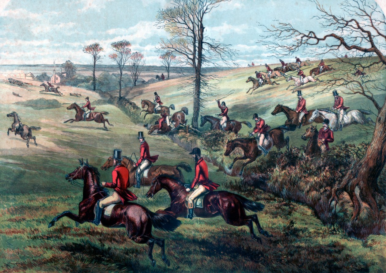 Full Cry, Fox Hunting, 19. század alkotó: Unbekannt