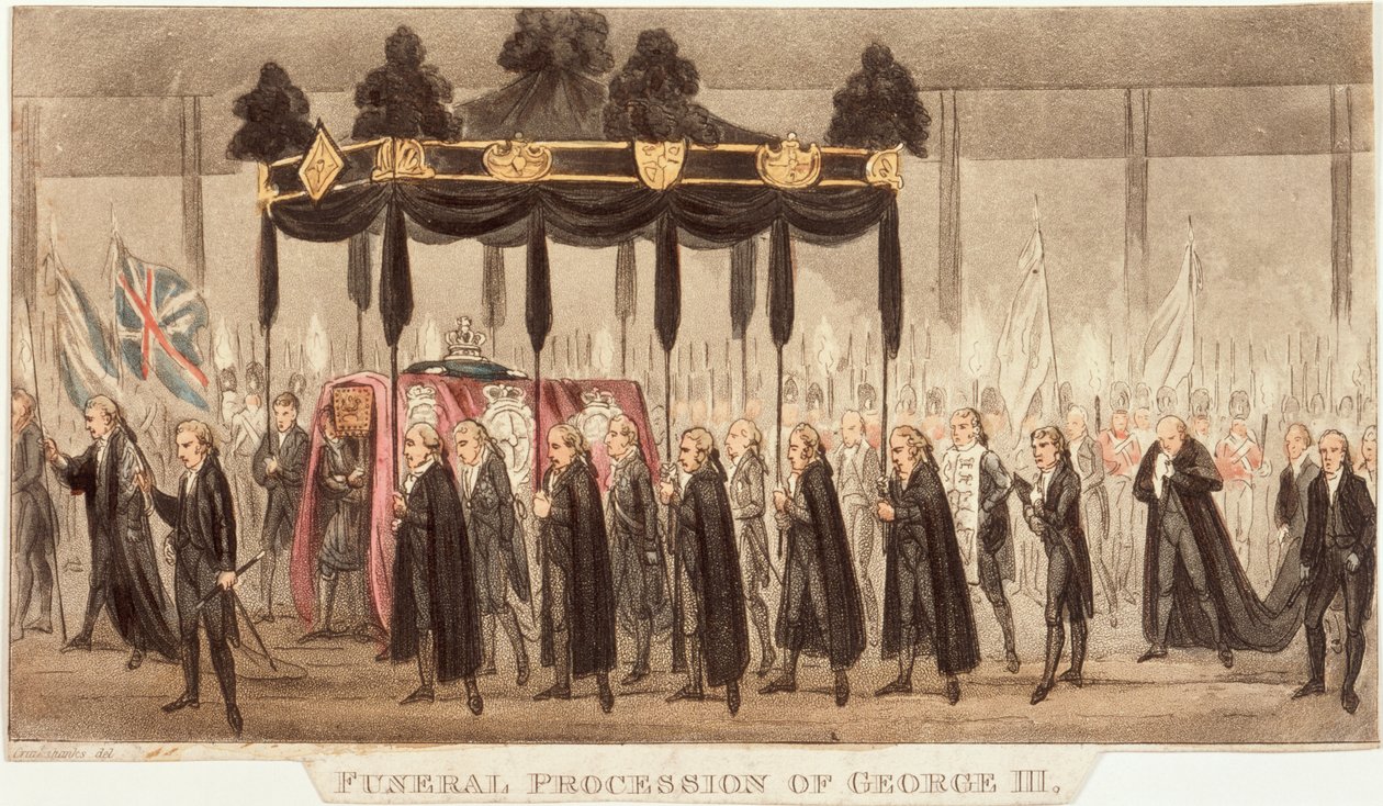 „III. György temetési menete”, 1820 alkotó: Unbekannt