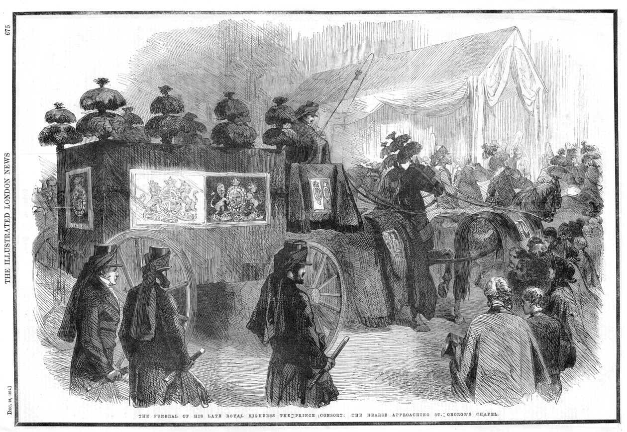 Albert hercegi hitves temetése, 1861 alkotó: Unbekannt