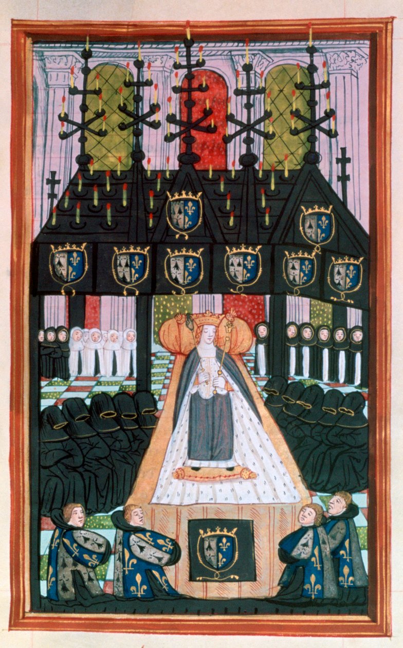 Bretagne-i Anna temetése, Notre Dame, Párizs, 1514, XVI. alkotó: Unbekannt