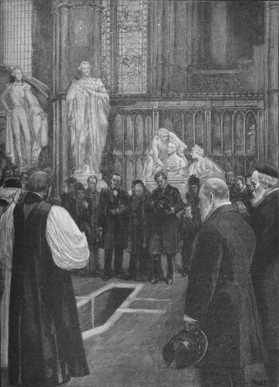 William Ewart Gladstone temetése a londoni Westminster Abbeyben, 1898 1906 alkotó: Unbekannt