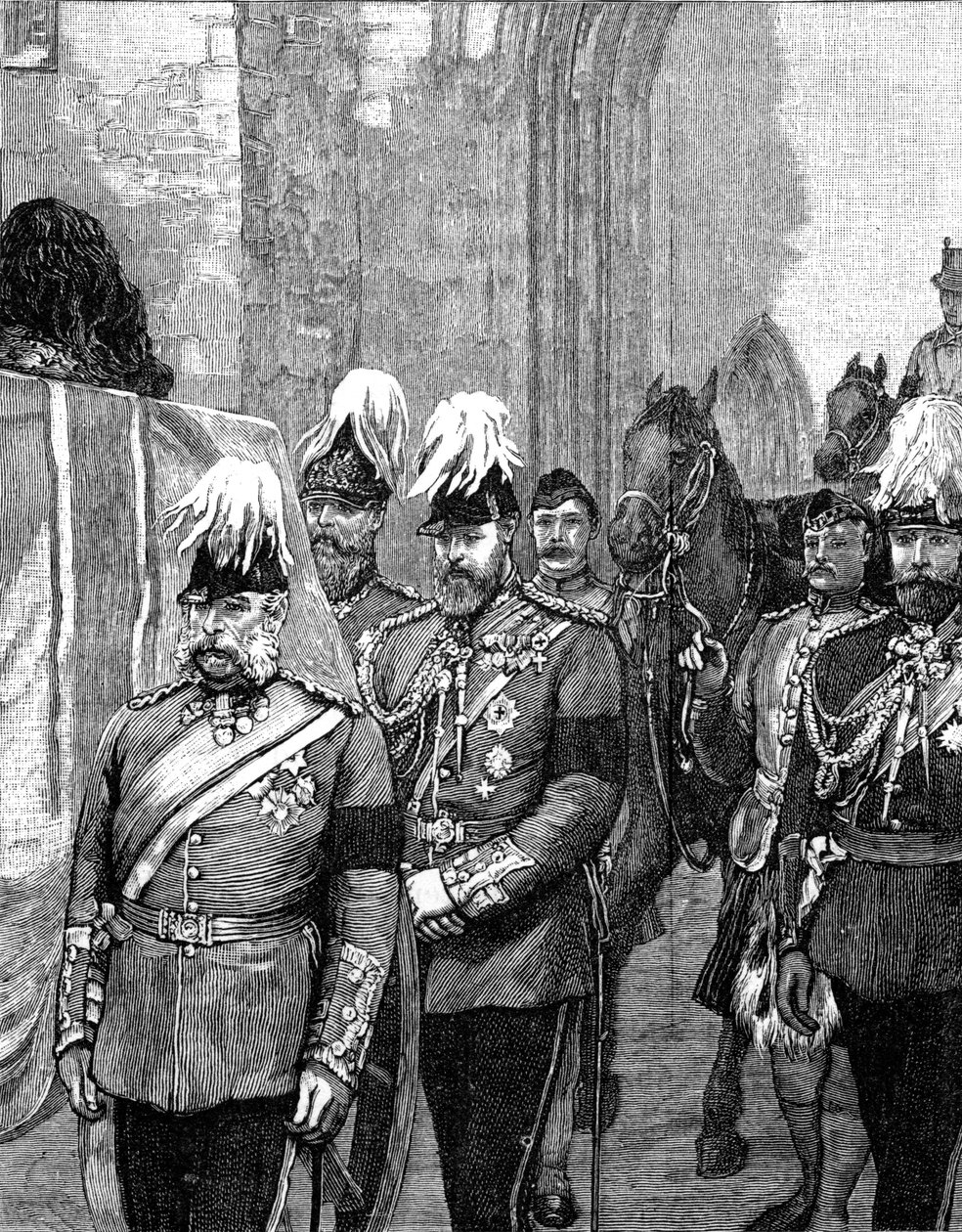 Albany herceg temetése: A körmenet a Windsori kastélyba, 1884, 1900 alkotó: Unbekannt