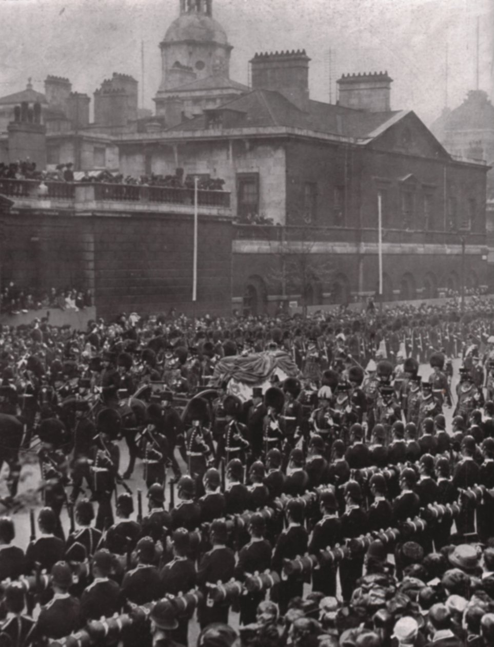 VII. Edward király temetési menete, Whitehall, London, 1910. május 20. alkotó: Unbekannt