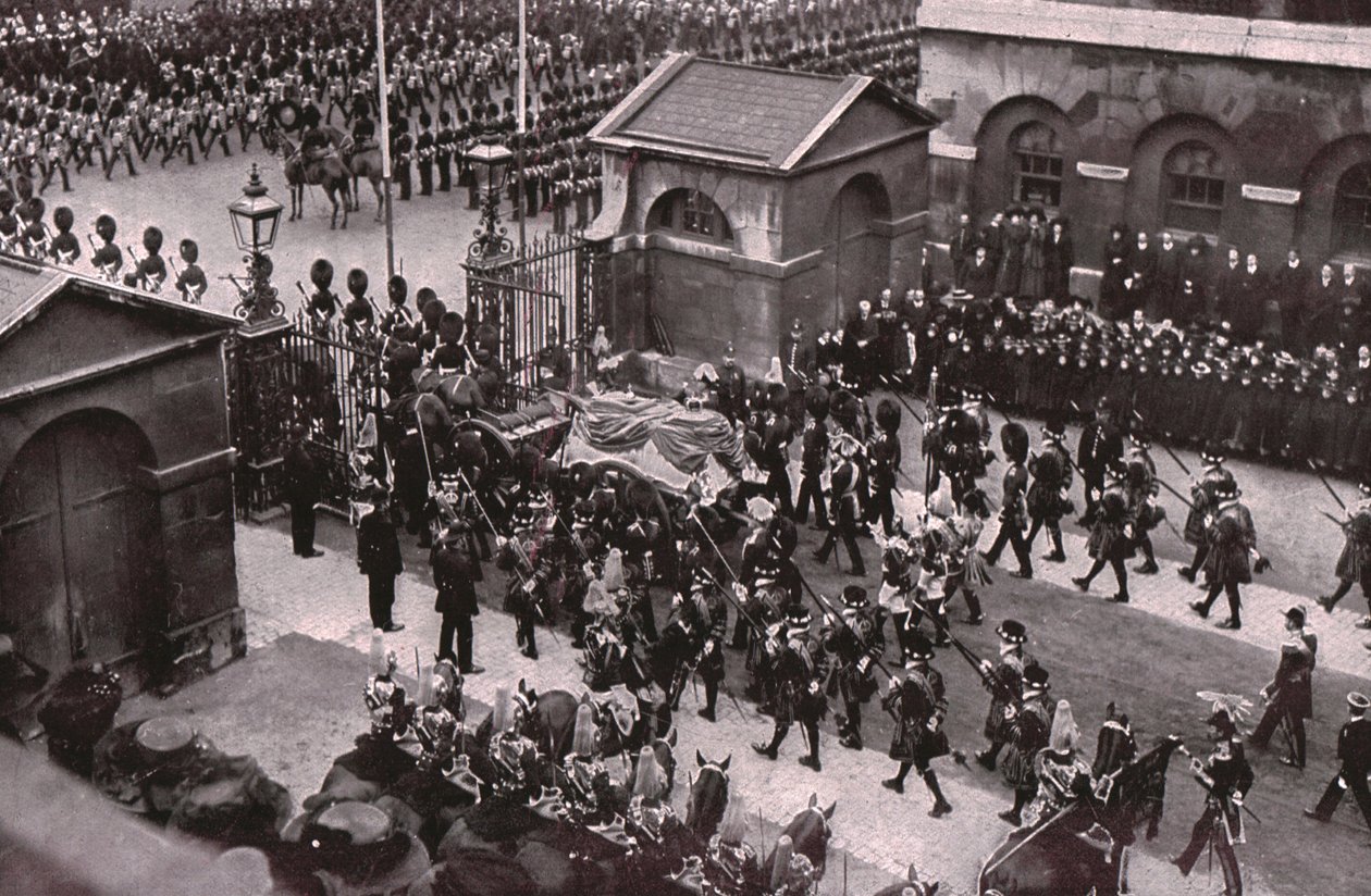 VII. Edward király temetési menete, Whitehall, London, 1910. május 20. alkotó: Unbekannt