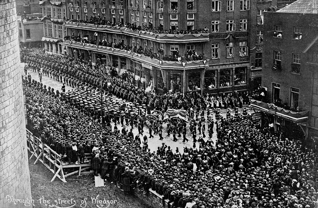 VII. Edward király temetési menete, Windsor, Berkshire, 1910 alkotó: Unbekannt
