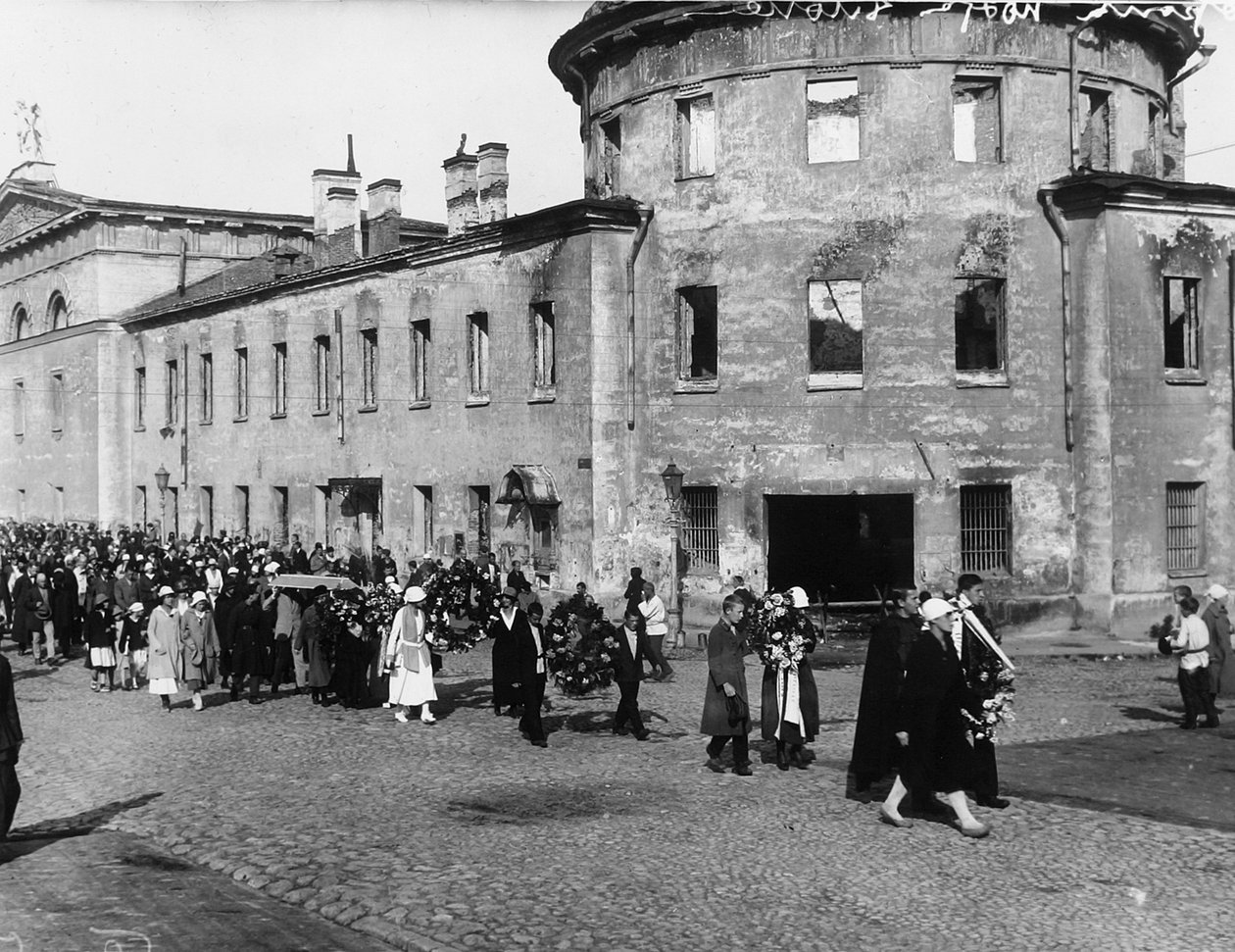 Alexander Blok költő temetési menete, Petrográd, Oroszország, 1921. augusztus 10 alkotó: Unbekannt