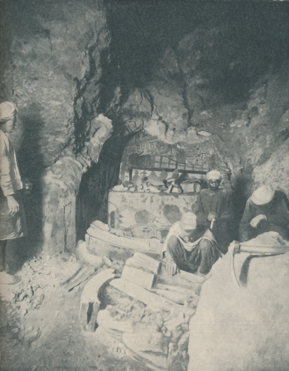 Temetkezési kamra, ahol az egyiptomi múmiák feltámadására vártak, 1935 alkotó: Unbekannt