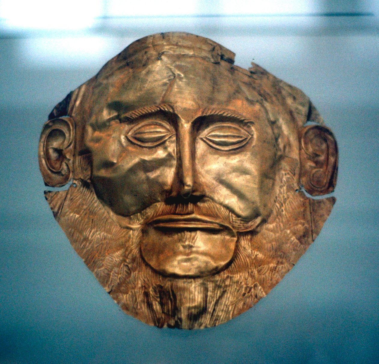 Agamemnon, Mükéné legendás királyának temetési maszkja, Kr.e. 1600-1500 körül alkotó: Unbekannt