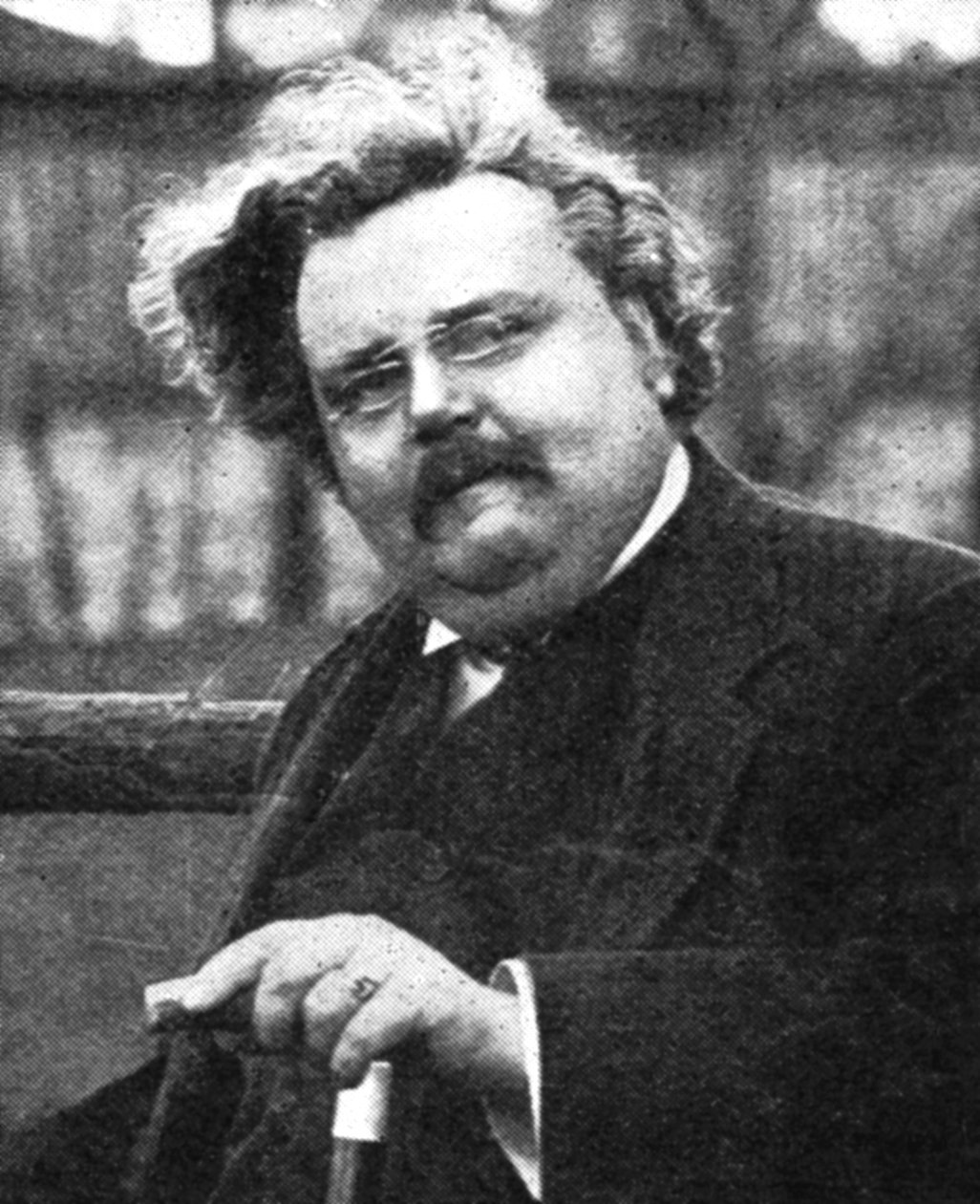 G.K. Chesterton 1874-1936, angol író, XX. század eleje alkotó: Unbekannt
