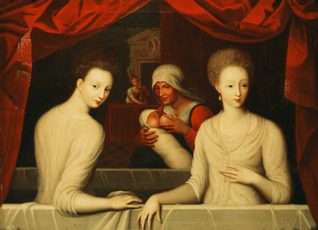 Gabrielle dEstrées és egyik nővére, de Villars hercegnő, XVI. század vége alkotó: Unbekannt