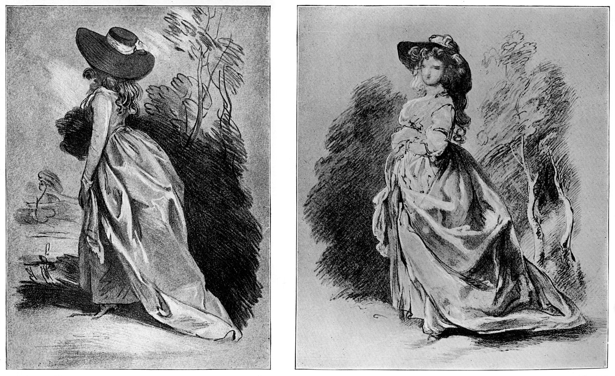 Gainsboroughs tanulmányokat készít Devonshire hercegnőjének ünnepelt portréjához, 1787 1901 alkotó: Unbekannt