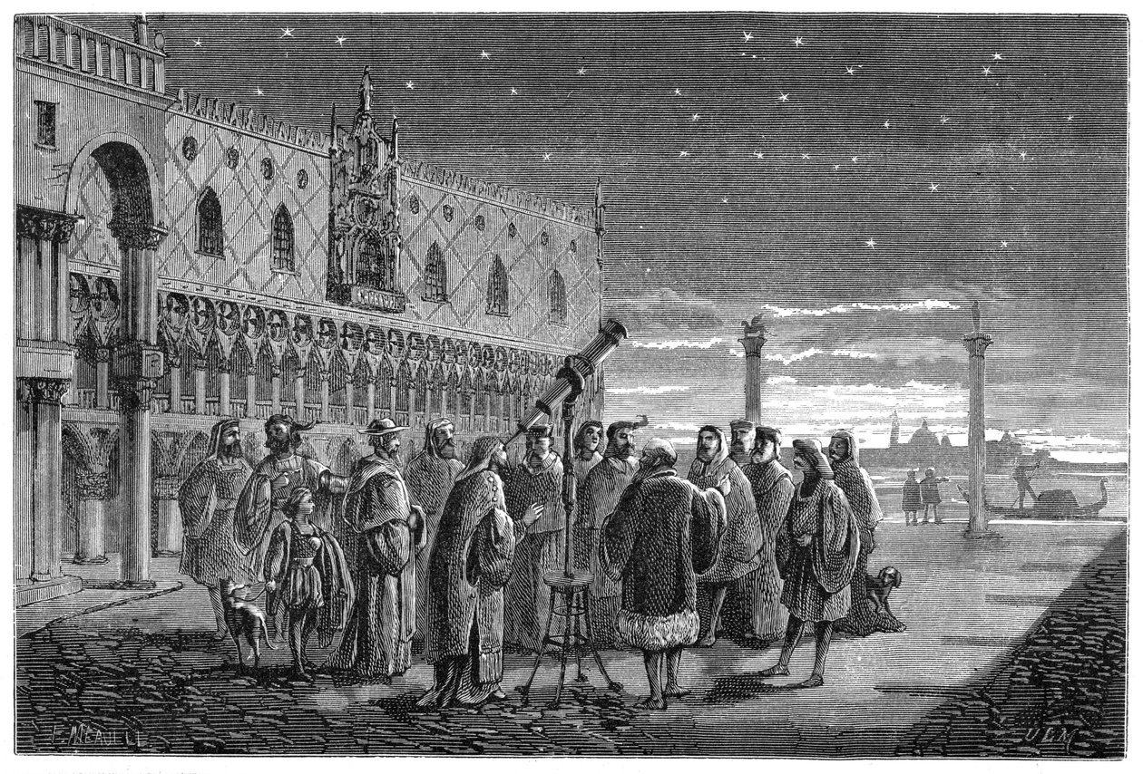 Galilei bemutatja távcsövét, Velence, 1609 1870 alkotó: Unbekannt