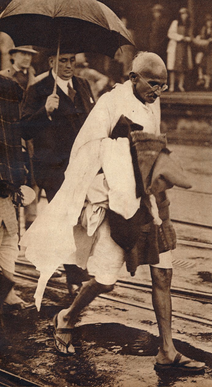 Gandhi Londonban, 1930, 1938 alkotó: Unbekannt