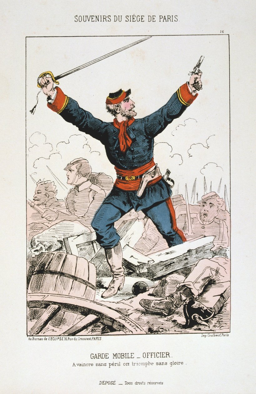 Garde Mobile – tiszt, Párizs ostroma, 1870-1871 alkotó: Unbekannt