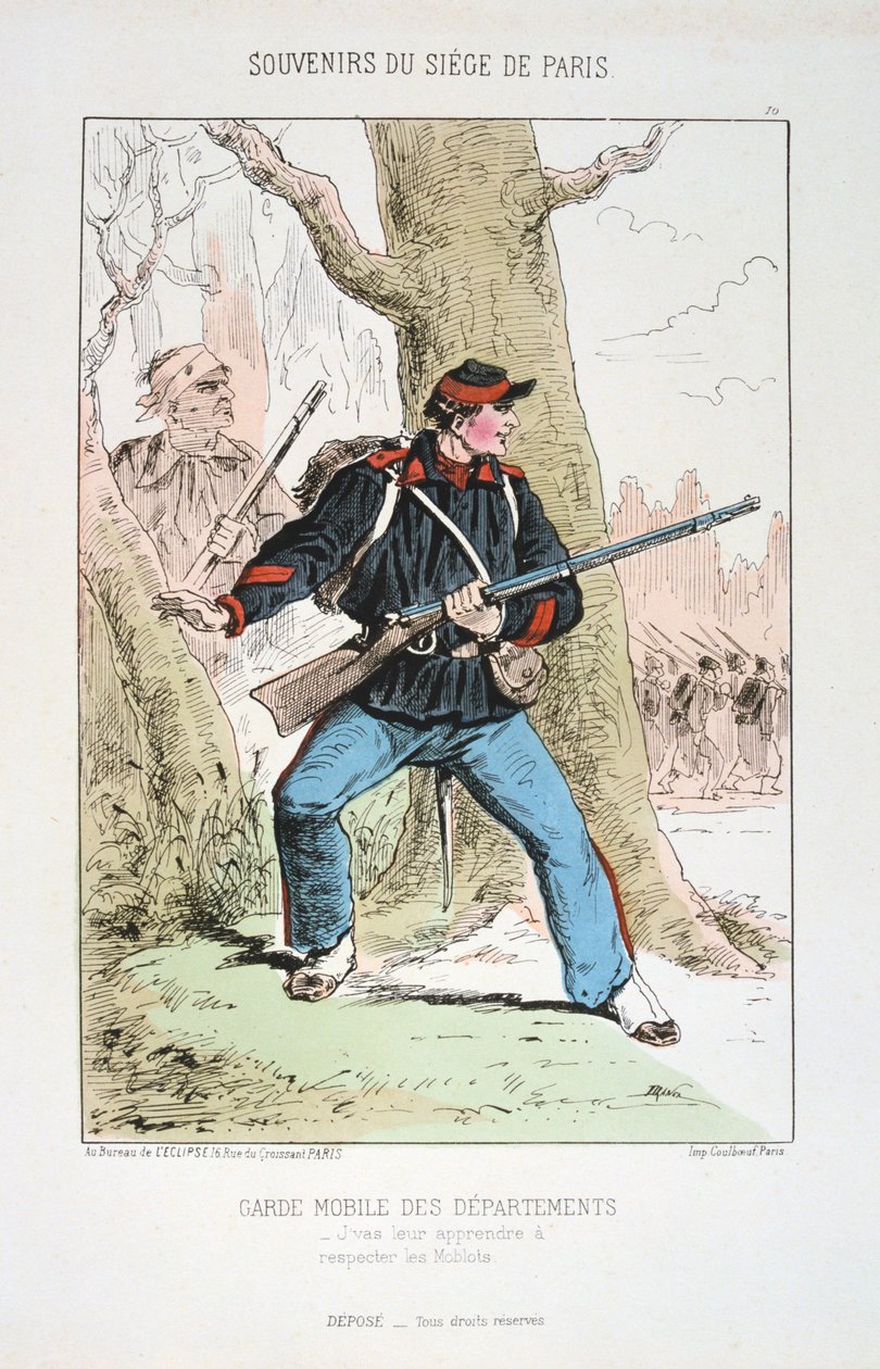 Az osztályok mozgó gárdája, Párizs ostroma, 1870-1871 alkotó: Unbekannt