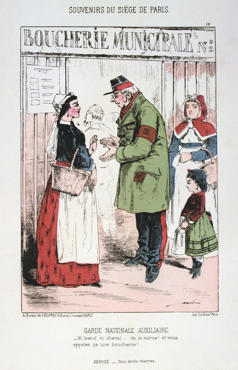 Kiegészítő nemzetőrség, Párizs ostroma, francia-porosz háború, 1870-1871. alkotó: Unbekannt