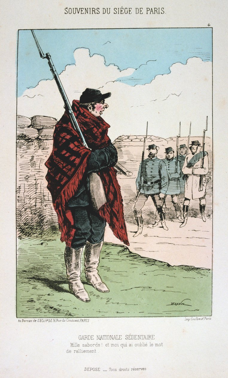 Ülő nemzeti gárda, Párizs ostroma, 1870-1871 alkotó: Unbekannt
