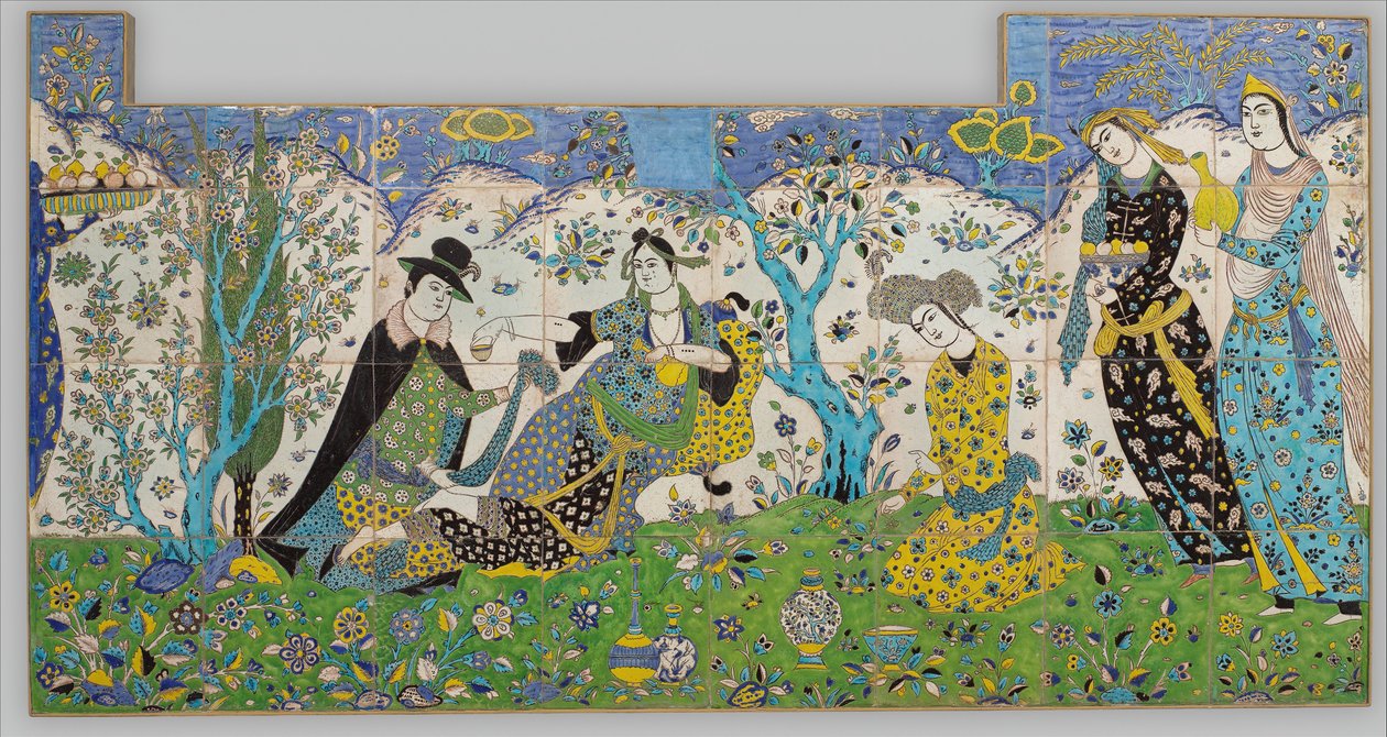 Garden Gathering, Irán, 1640-50. alkotó: Unbekannt