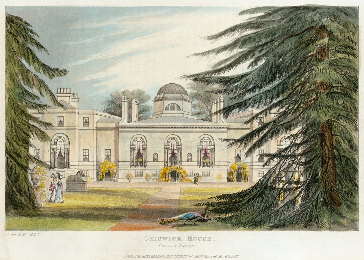 A Chiswick House kertje, Hounslow, London, 1823 alkotó: Unbekannt