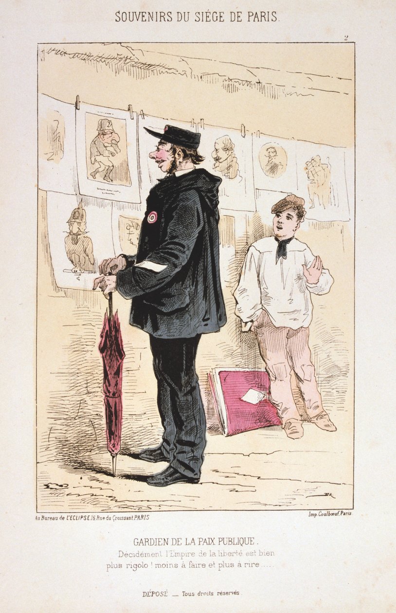 A közbéke őrzője, Párizs ostroma, 1870-1871 alkotó: Unbekannt