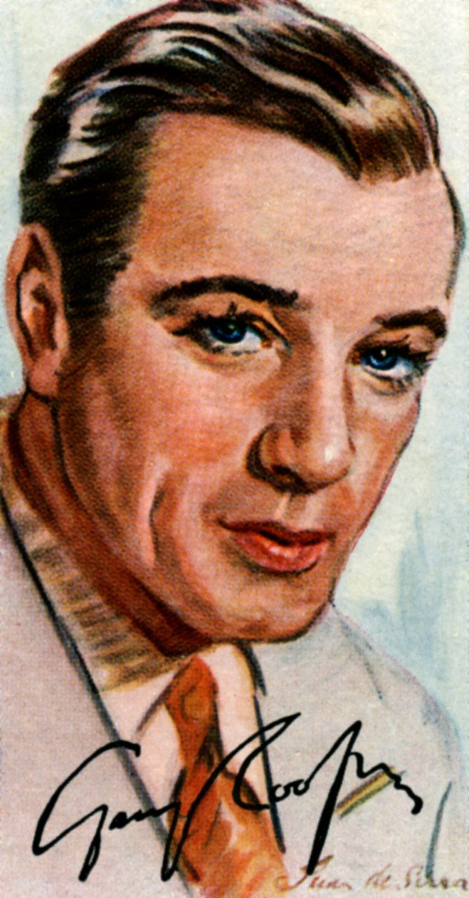 Gary Cooper, 1901-1961, brit származású amerikai filmszínész, XX. alkotó: Unbekannt