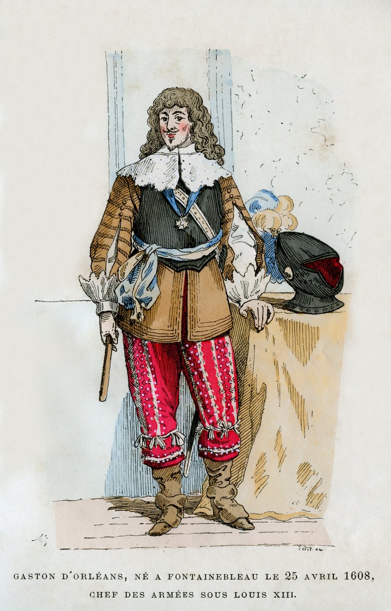 Gaston, Duc dOrleans, a francia XIII. Lajos alatti hadsereg parancsnoka, 1882-1884 alkotó: Unbekannt