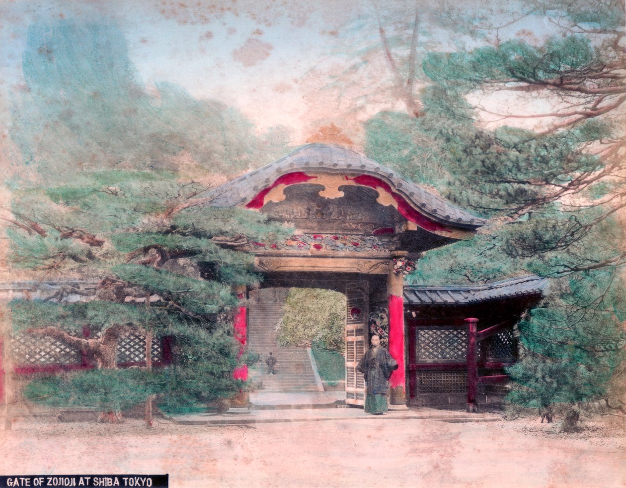 Zojoji buddhista templom kapuja, Shiba Park, Tokió alkotó: Unbekannt