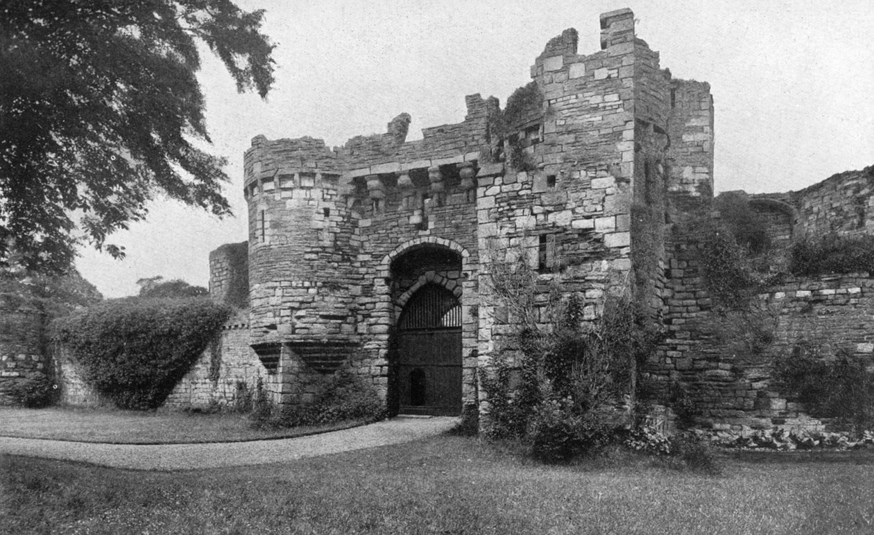 Gateway to Beaumaris Castle, Anglesey, Wales, 1924-1926 alkotó: Unbekannt