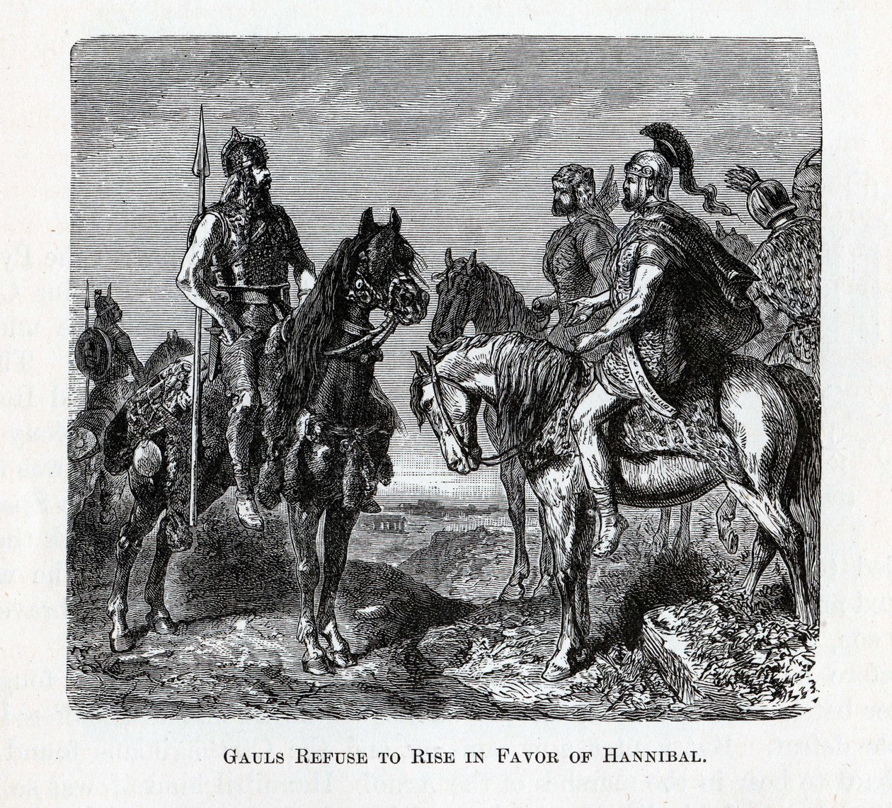 A gallok megtagadják a felemelkedést Hannibál javára, 1882 alkotó: Unbekannt