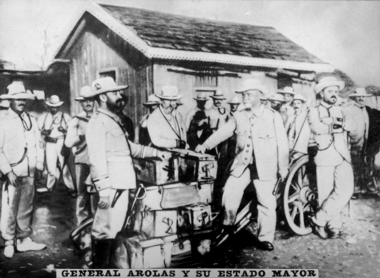 Arolas tábornok és katonai főnökei, 1896, 1920-as évek alkotó: Unbekannt
