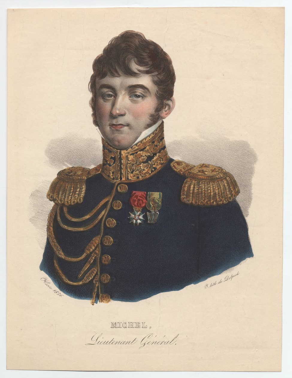Claude-Etienne Michel tábornok 1772-1815, 1835 alkotó: Unbekannt