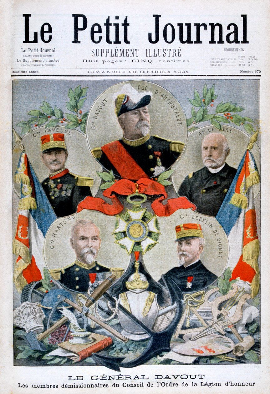 Davout tábornok és a Becsületrend Tanácsának tagjai, 1901 alkotó: Unbekannt