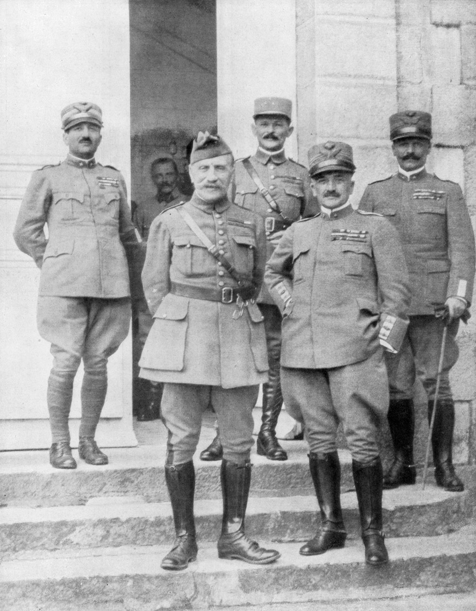 Diaz tábornok és Foch tábornok találkozója az olaszországi főhadiszálláson, 1918. május 2-án alkotó: Unbekannt