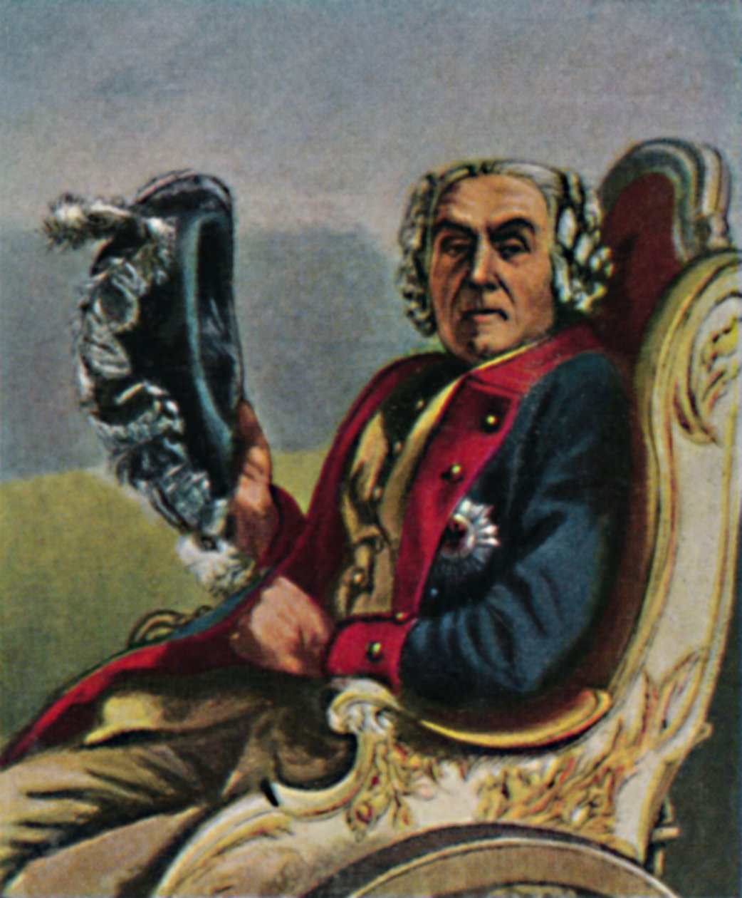 Fouque tábornok 1698-1774. - Menzel festménye, 1934. alkotó: Unbekannt